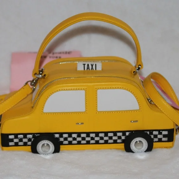 NWT Kate spade Designer Bag leather 3D taxi cab crossbody bag Purse Handbag - Picture 3 of 7